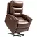HOMCOM Power Lift Recliner Chair for Elderly, Overstuffed Faux Leather Riser and Reclining Chair with USB A+C Ports, Recliner Armchair for Living Room, Brown - 1