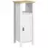 kleankin Slim Bathroom Storage Cabinet - White - 1