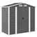 Outsunny 7 x 4ft Garden Shed, Easy to Assemble, Upgraded Galvanised Steel Frame with Foundation Kit, Double Doors with Lock, Outdoor Metal Shed with Vents and Gloves, Garden Storage Shed, Dark Grey - 1