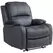 HOMCOM Microfibre Manual Reclining Armchair, with Footrest - Black - 1