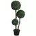 HOMCOM Decorative Artificial Tree Boxwood Ball Topiary Tree in Pot, Fake Plant for Home Indoor Outdoor Decor, 90 cm, Dark Green - 1