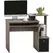 HOMCOM Computer Desk with Sliding Keyboard Tray Storage Drawer Shelf Home Office Workstation Grey - 1
