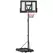 SPORTNOW 2.3-3.05m Basketball Hoop and Stand, with Weighted Base, Wheels, Black - 1