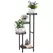 Outsunny Four-Tier Steel Plant Stand - Black - 1