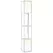HOMCOM Duo Light Floor Shelves - White - 1