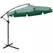 Outsunny 2.7m Garden Parasol Cantilever Umbrella with Crank Handle and Cross Base for Outdoor, Hanging Sun Shade, Green - 1
