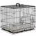 PawHut Foldable Dog Crate with Two Doors with Tray, Soft Cushion, for Extra Small Dogs, 60 x 40 x 50, Black - 1