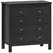 HOMCOM Elegant Chest of Five Drawers - Black - 1