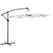 Outsunny Umbrella Parasol W/Solar Powered LED strips, Φ2.95x2.45H m-Cream - 1