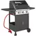 Outsunny 7.5kW Three-Burner Gas BBQ Grill, with See-Through Lid - Black - 1