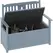 Outsunny Two-Seater Wooden Storage Bench - Grey - 1