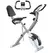 SPORTNOW Five-in-one Foldable Exercise Bike, Stationary Bike with Arm Workout Bands, LDC Monitor, Phone Holder, White - 1