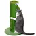 PawHut 63cm Cat Scratching Post for Indoor Cats, with Sisal Rope Cover, Large Base, Green - 1