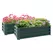 Outsunny Set of Two 110 x 65cm Steel Planter Boxes - Green - 1