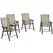 Outsunny Set of Four Folding Garden Chairs - Light Brown - 1
