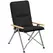 Outsunny Portable Camping Chair for Adults, High Back Folding Chair with Padded Seat and Carry Bag, Outdoor Recliner for Hiking, Fishing, Beach and Picnic, Black - 1