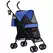 PawHut Foldable Dog Stroller, Lightweight Dog Pram w/ Shoulder Strap, Storage Bag, Cup Holder, Dark Blue - 1