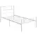 HOMCOM Single Bed Frame, Metal Bed Base with Headboard and Footboard, Metal Slat Support and 31cm Underbed Storage Space - 1