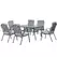 Outsunny Seven-Piece Garden Dining Set with Cushions - Grey - 1