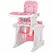HOMCOM HDPE 3-in-1 Baby Booster High Chair Pink - 1
