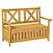 Outsunny 2-Seater Garden Storage Bench for Patio Wood Porch Decor Outdoor Seating - 1