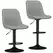 HOMCOM Set of Two Faux Leather Bar Stools - Grey - 1