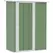 Outsunny 5ft x 3ft Garden Storage Shed, Outdoor Metal Shed with Sloped Roof, Lockable Door for Tools, Equipment, Light Green - 1