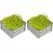 Outsunny Set of Two 60 x 60cm Steel Planter Boxes - Light Grey - 1