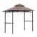 Outsunny 2.5x1.5m (8'x5') Grill Gazebo Canopy, Double Tiered Outdoor BBQ Gazebo Shelter with 2 Side Shelves for Garden, Patio, Barbecue, Picnic, Coffee - 1