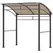 Outsunny 2.2 x 1.5 m BBQ Grill Gazebo Tent, Garden Grill with Metal Frame, Curved Canopy and 10 Hooks, Outdoor Sun Shade, Khaki - 1