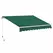 Outsunny Awning Canopy Manual Retractable Porch Sun Shade Shelter 3 x 2m Green - 1