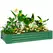 Outsunny 180 x 90cm Galvanised Steel Open Planter - Green - 1
