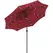 Outsunny 2.7m Patio Garden Umbrella Outdoor Parasol with Tilt Crank and 24 LEDs Lights (Red) - 1