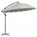Outsunny 3(m) Cantilever Umbrella 18 Ribs & Vents Adjustable Angle for Patio Light Grey - 1