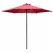 Outsunny 2.8m Garden Parasol Umbrella, Round Outdoor Market Table Umbrella Sun Shade Canopy, Wine Red - 1