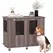 PawHut Dog Crate Table for Medium and Large Dogs with Magnetic Door for Indoor Use, 95 x 55 x 75 cm, Purple - 1
