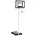 SPORTNOW 2.6-3.1m Adjustable Basketball Hoop and Basketball Stand w/ Backboard and Weighted Base, Portable on Wheels, White - 1