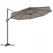 Outsunny 3 m Five-Angle Cantilever Parasol - Light Grey - 1