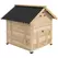 PawHut Wooden Duck House with Double Doors, Openable Roof, Ventilation Holes, Removable Base, Natural Wood Finish - 1