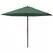 Outsunny 2.8m Garden Parasol Umbrella, Round Outdoor Market Table Umbrella Sun Shade Canopy, Green - 1