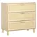 HOMCOM Rattan Bedroom Chest of Drawers, 3 Drawers Storage Unit, Boho Dresser for Living Room, Hallway, Natural - 1