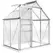 Outsunny 192.5 x 131cm Walk-In Polycarbonate Greenhouse - Silver-Tone - 1