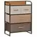 HOMCOM 4-Drawer Dresser, 3-Tier Storage Organizer, Tower Unit for Bedroom Hallway Closets with Steel Frame Wooden Top - 1