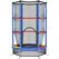 HOMCOM Kids Trampoline, with Enclosure Net, Steel Frame, for Ages 3-6 Years - MultiColoured - 1