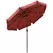Outsunny 2.7m Patio Parasol Garden Umbrellas Outdoor Sun Shade Table Umbrella with Tilt, Crank, 8 Ribs, Ruffles, Wine Red - 1