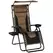 Outsunny Zero Gravity Lounger Chair, Folding Reclining Patio Chair with Shade Cover, Padded Seat, Cup Holder, Soft Cushion and Headrest for Poolside, Camping, Coffee - 1