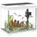 PawHut 27L Glass Fish Tank with Filter System, LED Light, Water Pump, for Betta, Goldfish, Shrimps, White - 1