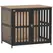 PawHut Dog Crate Furniture with Anti-Chew Resistant Mesh, Anti-Escape Single Door, for Medium Dogs, 80 x 55 x 72 cm - 1
