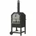 Outsunny Steel 3-Tier Outdoor Pizza Oven Charcoal BBQ Grill, Black - 1