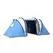 Outsunny Two-Man Tent, with Bedrooms, Living Room and Canopy - Blue - 1